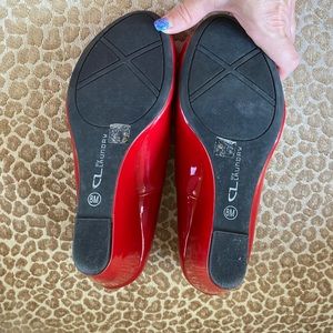 CL By Laundry Red Patent 3 Inch Wedge
